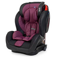 Автокрісло ME 1057 BASTION Purple дитяче,група 1-2-3,isofix, фіолетовий льон + шкіра