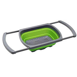 Друшляк складний силіконовий для овочів і фруктів Leach basket