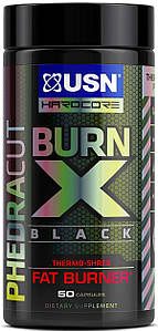 Жироспалювач USN PhedraCut Burn X Black 50 капс.