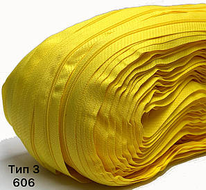 Спіральна блискавка Тип3 Жовтий лимон рулонна 200м