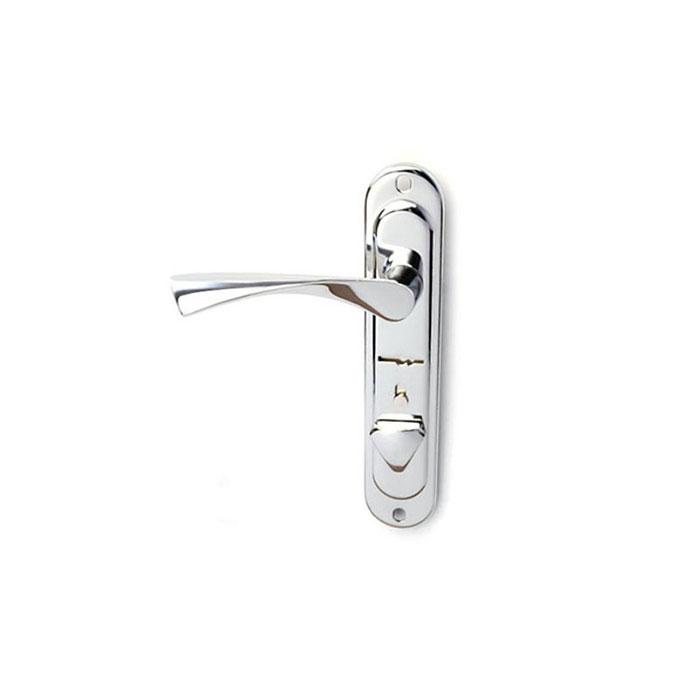 Ручка на планці для вхідних дверей BARRERA H-S-61-02-01-CR-L