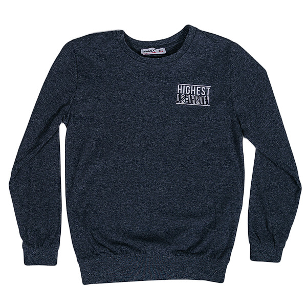 Батник темно-сірого кольору «Wanex» для хлопчиків ( 122-152 р), фото 1