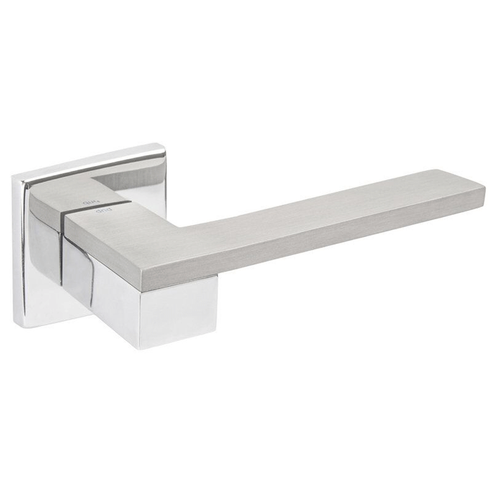 Дверна ручка на розетці DND by Martinelli ESA хром матовий хром ES14-CCS