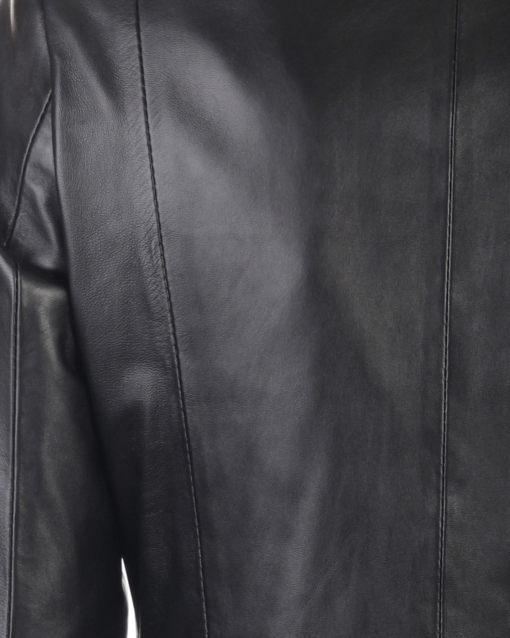 Кожаная куртка женская VK черная летняя короткая (Арт. TEX2-201) - фото 7 - id-p777848144