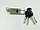 Циліндр замка TRION 80mm(40+40) NP COMPUTER KEYS KNOB, фото 3