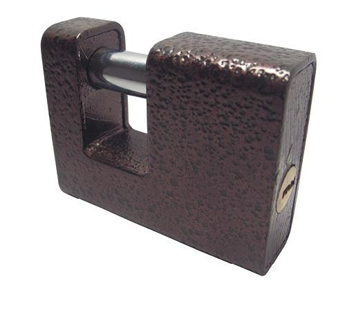 Замок навісний ЕКСТРА лазер коричневий 80мм П-подібний