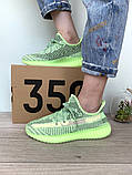 Кросівки чоловічі/жіночі Adidas Yeezy Boost 350 "Салатові" р. 36-39;41-42, фото 6