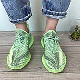 Кросівки чоловічі/жіночі Adidas Yeezy Boost 350 "Салатові" р. 36-39;41-42, фото 7