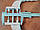 Двостороння балконна ручка AA-008 на пластикові двері без замка, Akpen-Туреччина, фото 5