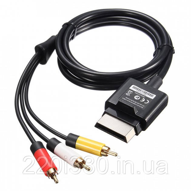 Композитний AV кабель для ігрової приставки Xbox 360 Slim / Phat