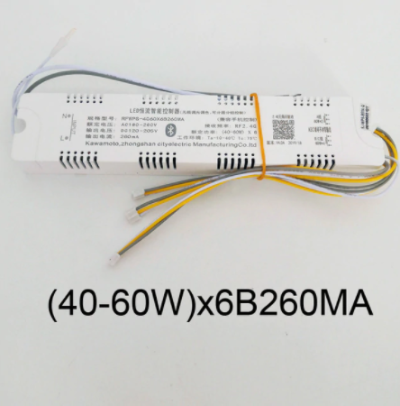 No18 Драйвер з bluetooth і регулятором яскравості / Драйвер 40-60Wx6 260mA 120-205V (ш. х 3pin - три режими)