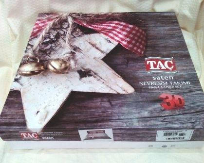 TAC 3D saten Star gri євро, фото 2