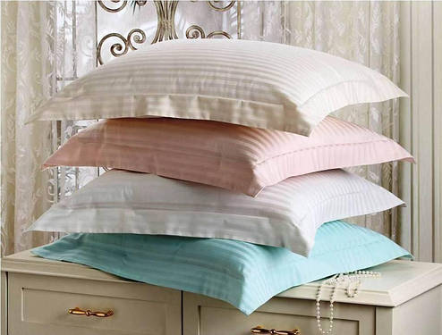Постільна білизна Tivolyo Home Jacquard Stripe полуторний білий, фото 3