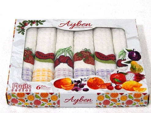 Серветки Ayben LUX фрукти 45*70, фото 3