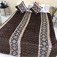 Одеяло-покрывало Kugulu флисовое 200x220 с подушками 50*50 -2 штуки 200*220, 21