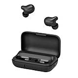 Бездротові Bluetooth навушники Haylou T15 з чохлом-акумулятором (Чорний), фото 4