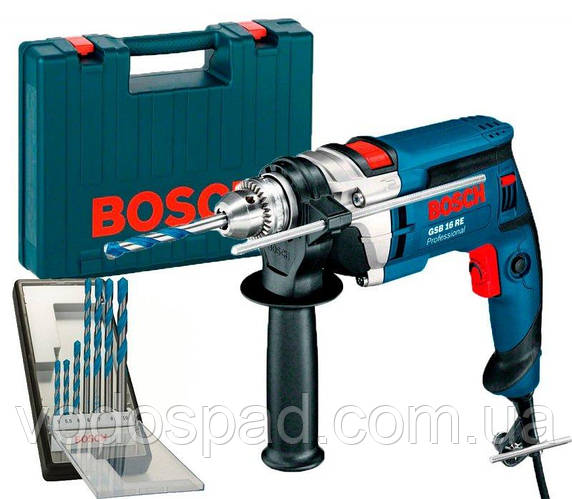 Дрель ударная Bosch GSB 16 RE (0615990L2N), цена 5699.15 грн - Prom.ua ...