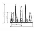 Велопаркування на 3 велосипеди Cross-3 Save Польща, фото 6