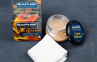 Засіб по догляду за тонко вичиненою шкірою Saphir Delicate Cream (50 мл)