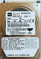 Жесткий диск для ноутбука TOSHIBA 40GB 4200rpm 8MB 2.5" 1.0Gb/s (MK4025GAS) IDE Б/У На запчасти