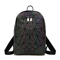 Модный рюкзак женский городской. Яркий рюкзак хамелеон Bao Bao Issey Miyake. Рюкзак для девочки