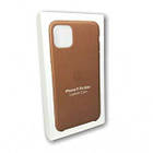 Оригінальний Чохол Apple Leather Case Sadle Brown (MX0E2ZM/A) для Iphone 11 Pro Max, фото 2