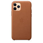Оригінальний Чохол Apple Leather Case Sadle Brown (MX0E2ZM/A) для Iphone 11 Pro Max, фото 4