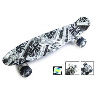 PENNY BOARD 22 C Малюнком BRITISH ITEM LED-Колеса