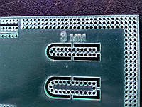 Лекало - шаблон акриловий.Крок розмітки 3мм для крою сумок, гаманців і інших вироби (4084)