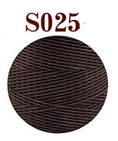 Нитка вощеная плоская 0,8 мм S025 260 м 150D темно-бежевый цвет нить для шитья кожи (4565)