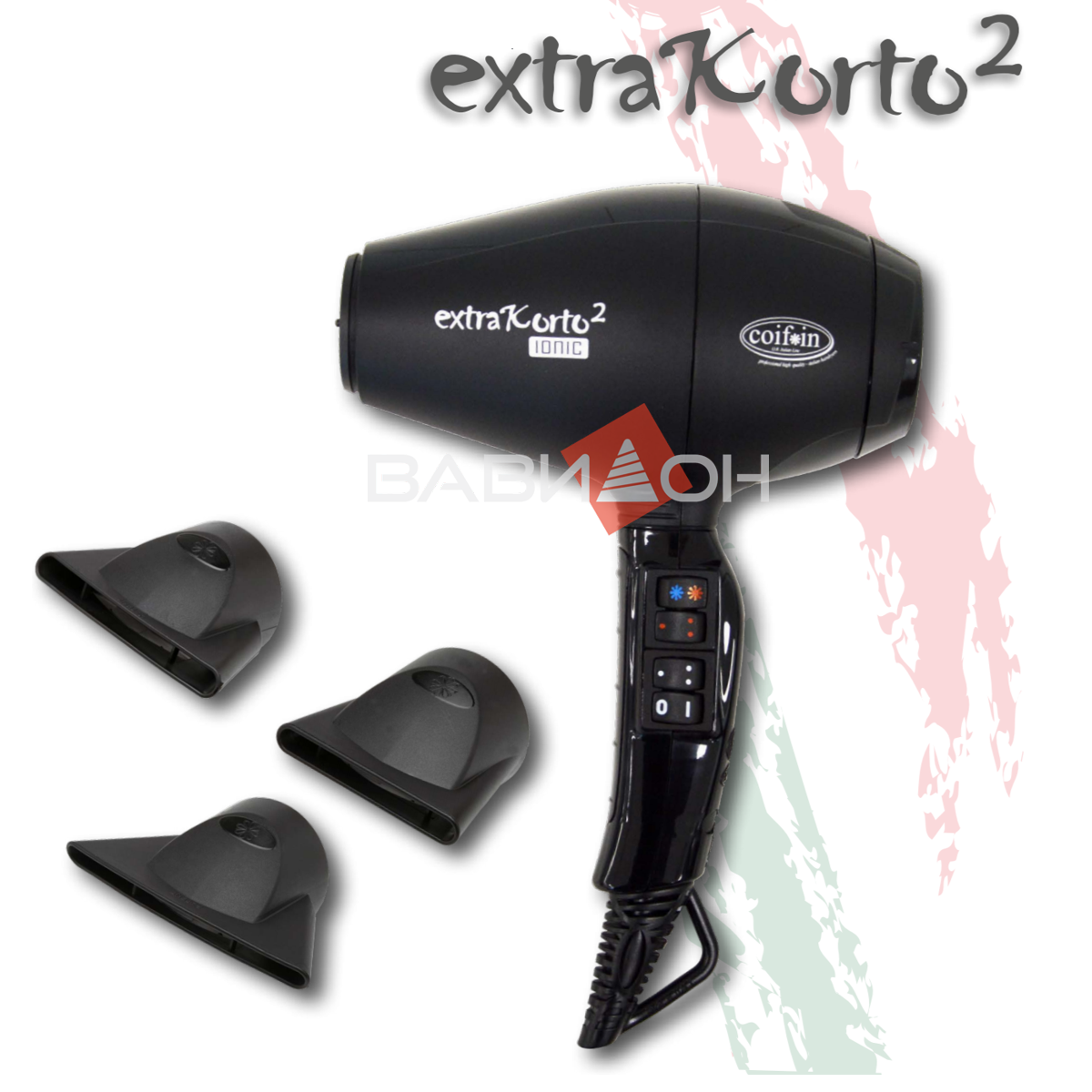 Купить Фен Coifin Extra Korto 2 Ionic EK2R 2400W, цена 1755 ₴ — Prom.ua ...