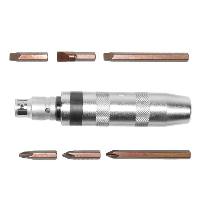 Викрутка Sigma мет. ударна + біти 6шт CrV ULTRA (кейс)