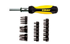 Викрутка Sigma з реверсом + насадки 27шт CrV 4002121