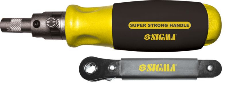 Викрутка Sigma з реверсом + тріскачка + біти 11шт CrV