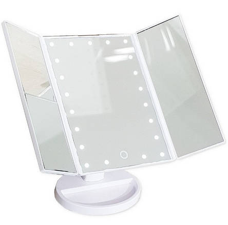 Дзеркало Superstar Magnifying Дзеркало для макіяжу з LED-підсвічуванням (Живі фото), фото 2