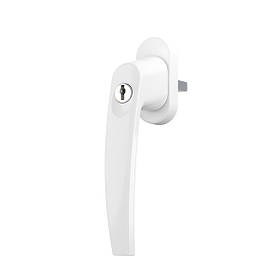 Ручка віконна з замком MEDOS VICTORY 35/45 колір білий RAL9016