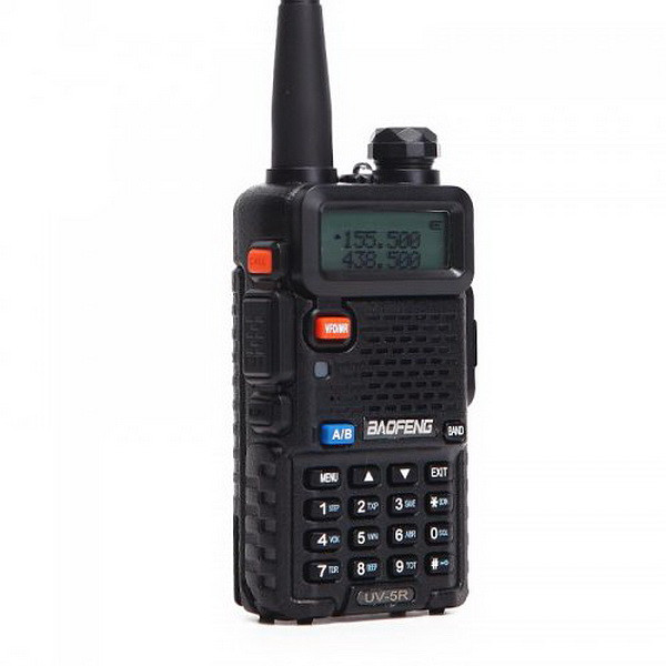 Рація Baofeng UV-5RBlack (470 Мгц, 5 Вт + АКБ 1800mAh), чорна