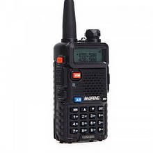 Рація Baofeng UV-5RBlack (470 Мгц, 5 Вт + АКБ 1800mAh), чорна