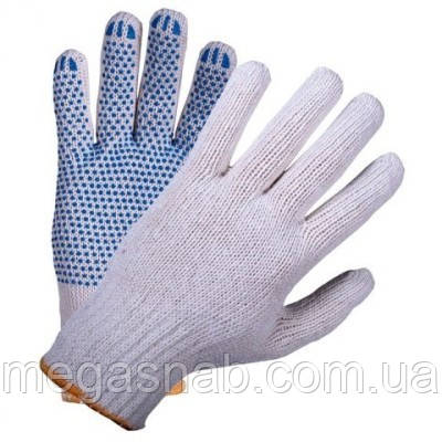 Трикотажные перчатки с ПВХ нанесением (105)