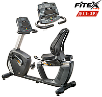 Велотренажер горизонтальный Fitex ECR7. Электромагнитный. Коммерческая. Маховик 8 кг. До 150 кг.