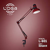 Настольная лампа со струбциной L-601 "Вишня" (ТМ LOGA Light)