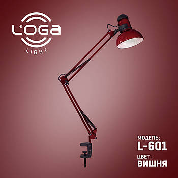 Настільна лампа зі струбциною L-601 "Вишня" (ТМ LOGA Light)