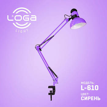 Настільна лампа зі СТРУБЦИНОЮ L-610 "Бузок" (ТМ LOGA Light)