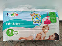 Подгузники детские Lupilu soft & dry лупилу софт тройка дишащие подгузники третий размер 3 56шт