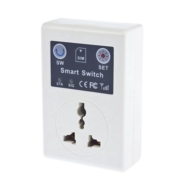 SMS-розетка, GSM керування, 10 А 220 В, керування мобільним телефоном, увімкнення віддалено електроприладів, фото 1