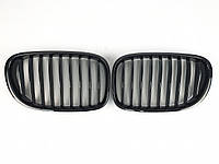 Ноздри на BMW 7 Series F01 / F02 2008-2015 год Черные Глянцевые