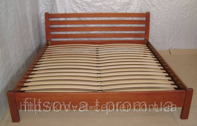 Кровать двуспальная для спальни из массива натурального дерева "Масу" от производителя - фото 4 - id-p5255935