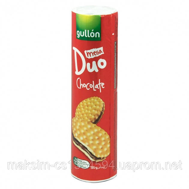 Печиво Gullon Mega Duo сендвіч із шоколадним кремом, 500 г