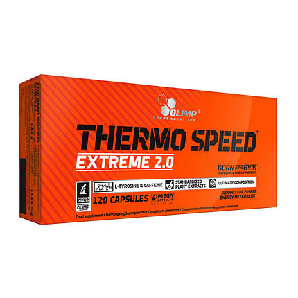 Потужний жироспалювач для швидкого зниження ваги OLIMP Thermo Speed Extreme 2.0 120 капс, фото 2