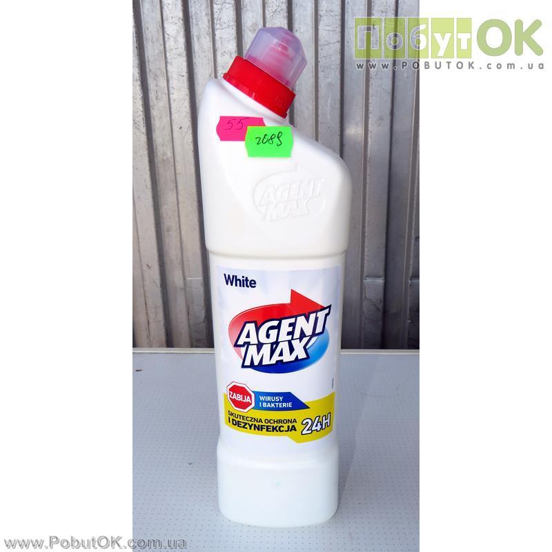 Засіб Для Чищення Унітазу Антибактеріальну Аgent Max White 1.1 Л (Код:2089)